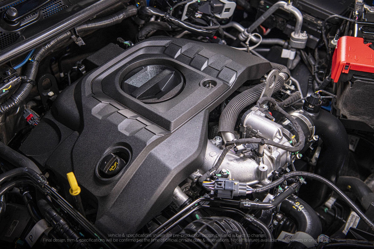 Ford Everest mới được bổ sung tùy chọn động cơ diesel V6 3.0L tăng áp.